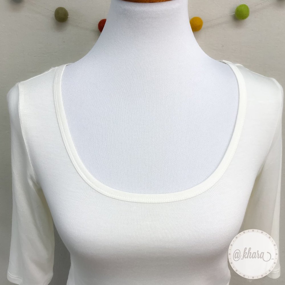 American Rag Half-Sleeve Long Crop Top - Picture 5 of 14